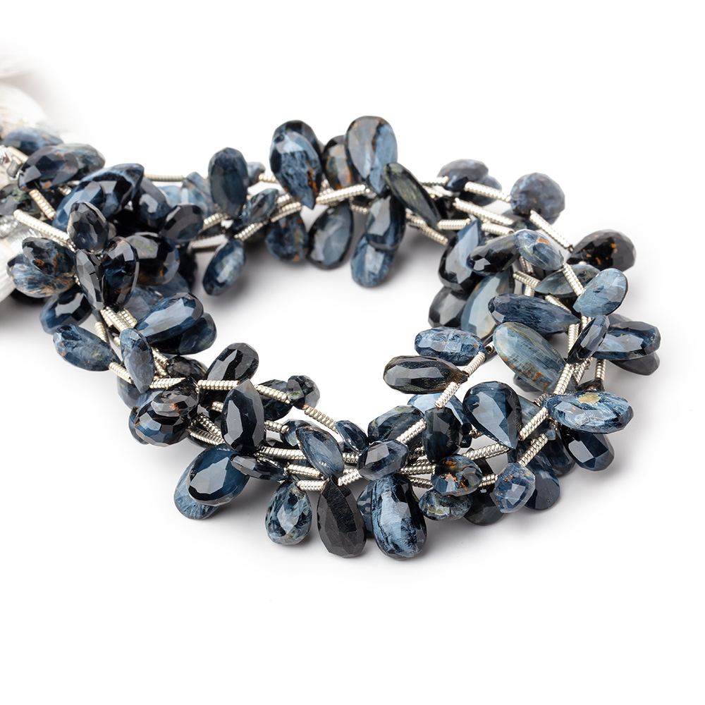 8x5mm Pietersite Faceted Pear Beads 7 inch 25 pieces