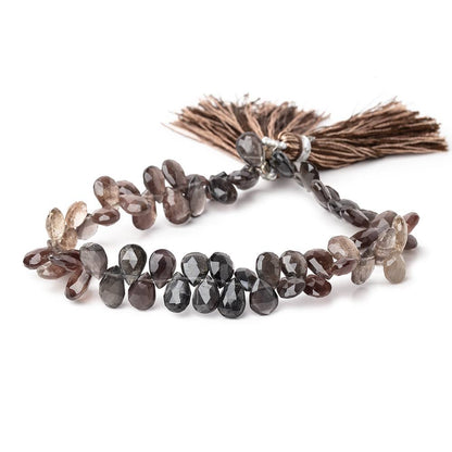 8x5mm Platinum & Plum Scapolite Faceted Pear Beads 8 inch 60 pieces