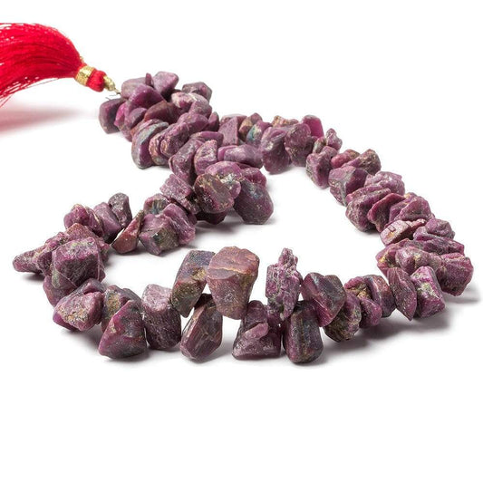 8x5x3-16x14x10mm Ruby Beads Unfaceted Natural Crystal 15 inch 100 pcs