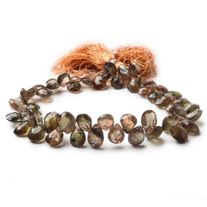 8x6-10x6mm Andalusite Beads Pear Briolette 8 inch 54 pieces