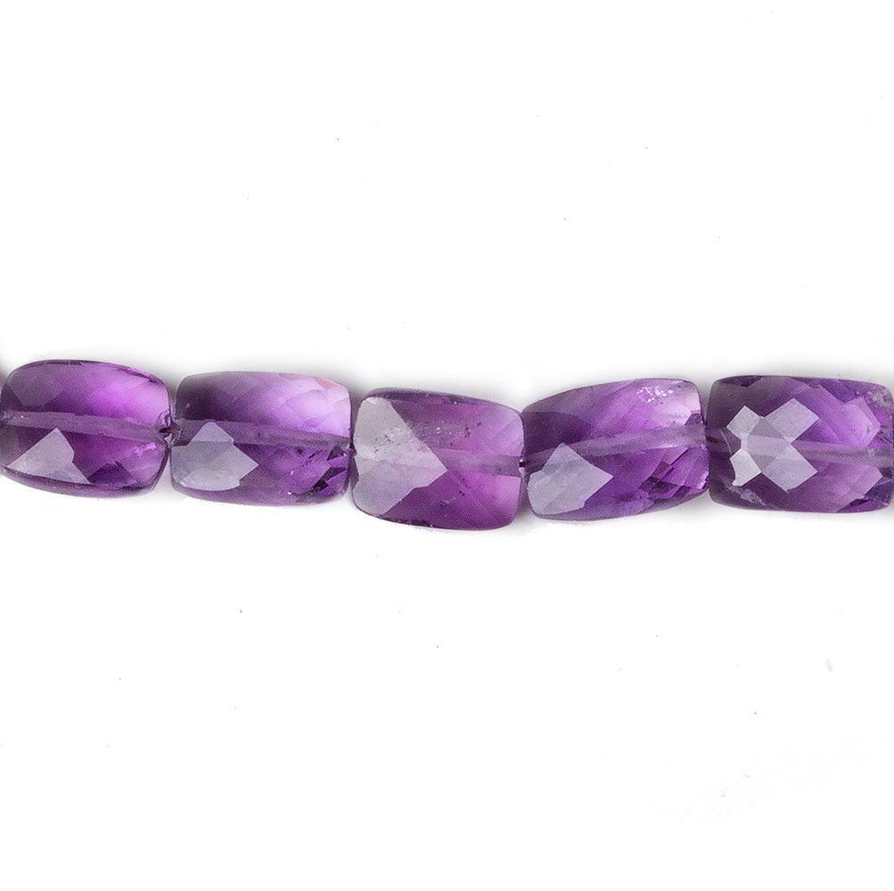 8x6-10x7mm Amethyst Faceted Rectangle 16 inch 43 beads