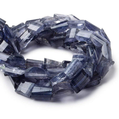 8x6-11x7mm Iolite Faceted Nugget Beads 8.5 inch 21 pieces A