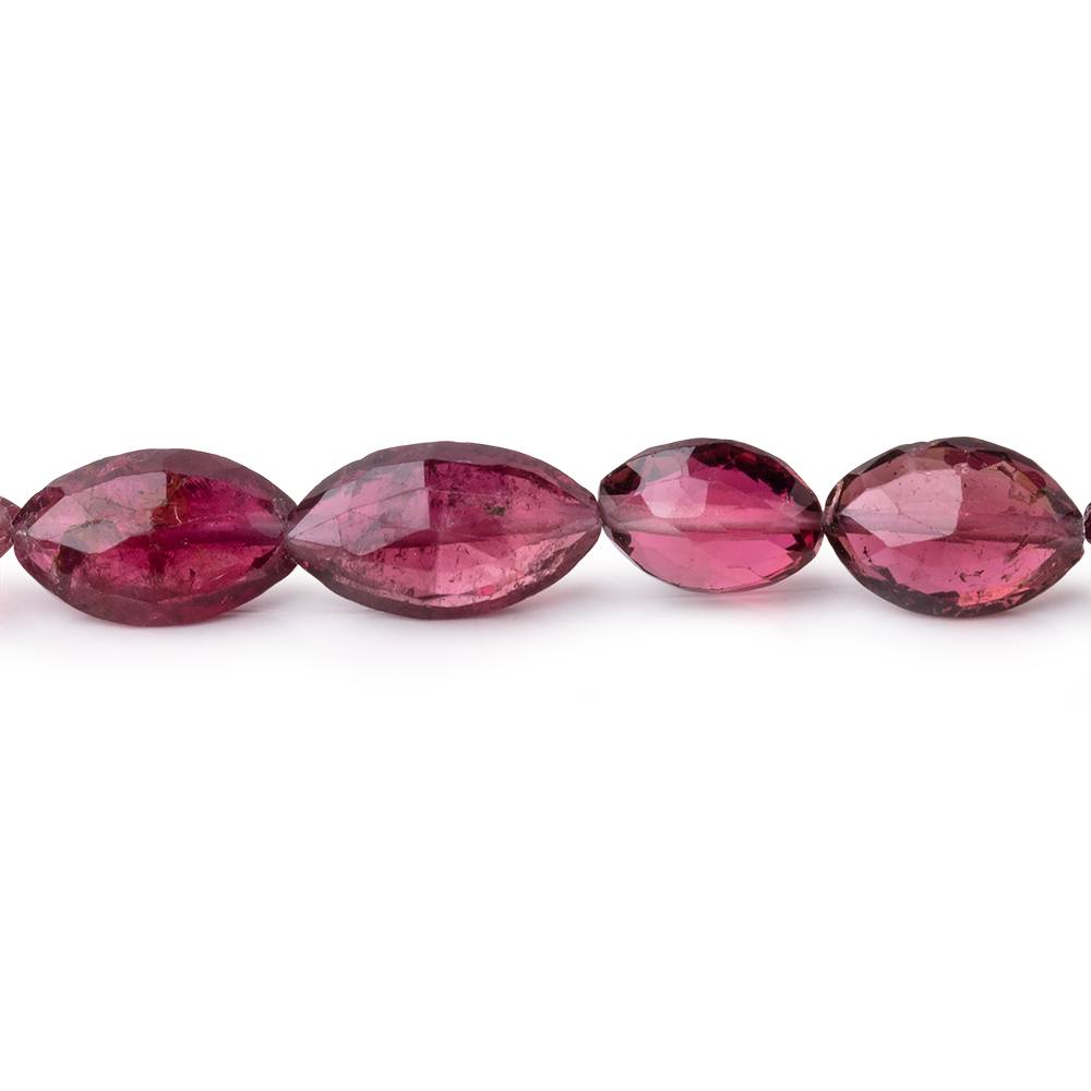 8x6-11x7mm Rubellite Tourmaline Faceted Marquise Beads 18 inch 48 pieces AAA