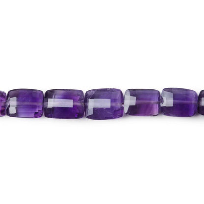 8x6-11x8mm Amethyst Checkerboard Rectangles 8.5 inch 23 beads A
