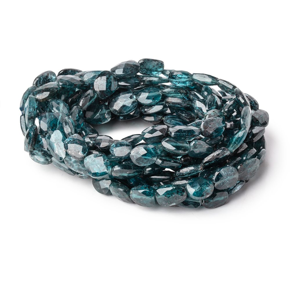 8x6-11x8mm Indigo Kyanite Faceted Nugget Beads 16 inch 38 pieces AA