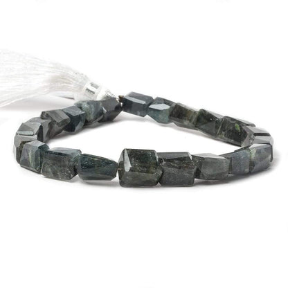 8x6-11x9mm Moss Aquamarine faceted nugget beads 8 inch 21 pieces