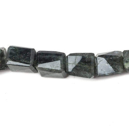 8x6-11x9mm Moss Aquamarine faceted nugget beads 8 inch 21 pieces