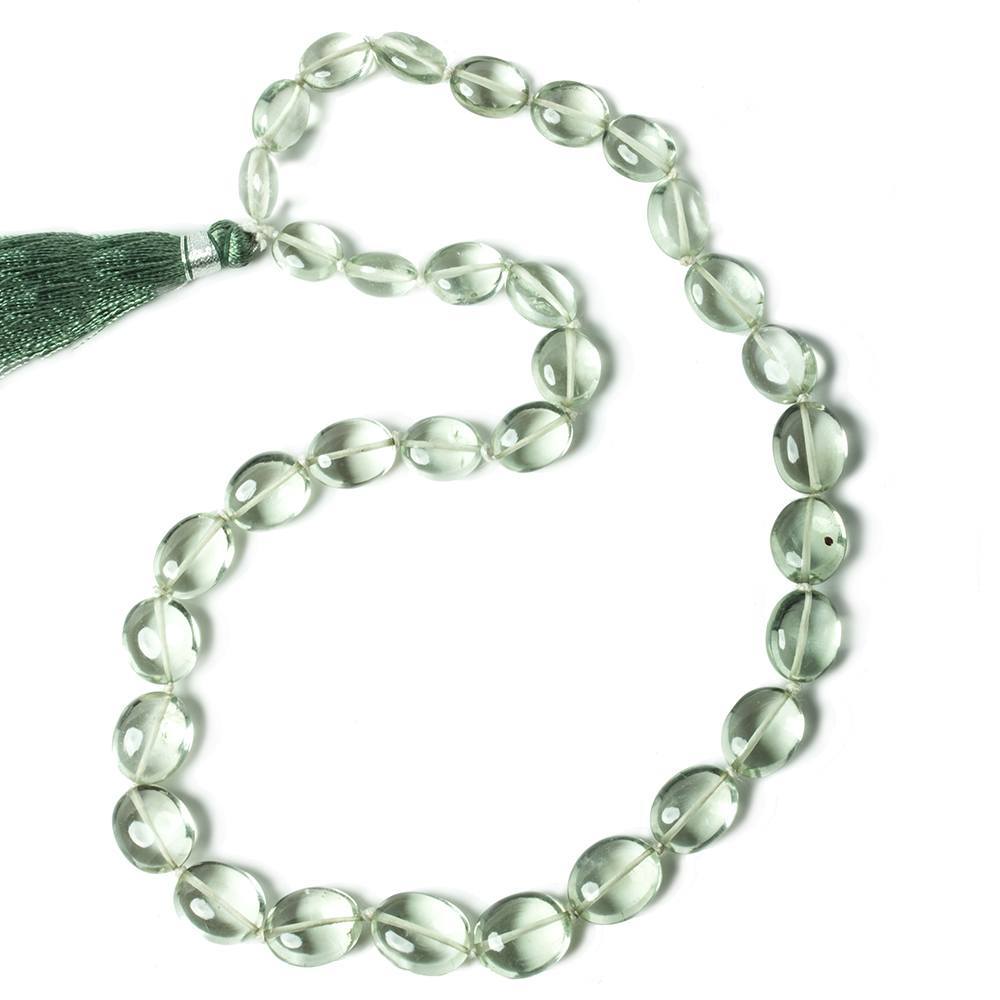 8x6-12x9mm Prasiolite Plain Nugget Beads 14 inch 33 pieces