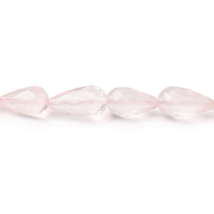 8x6-13x6.5mm Rose Quartz Faceted Tear Drop Beads 15.5 inch 38 pieces