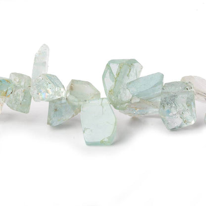 8x6-13x9mm Aquamarine Top Drilled Natural Crystal Chips 16 inch 78 beads