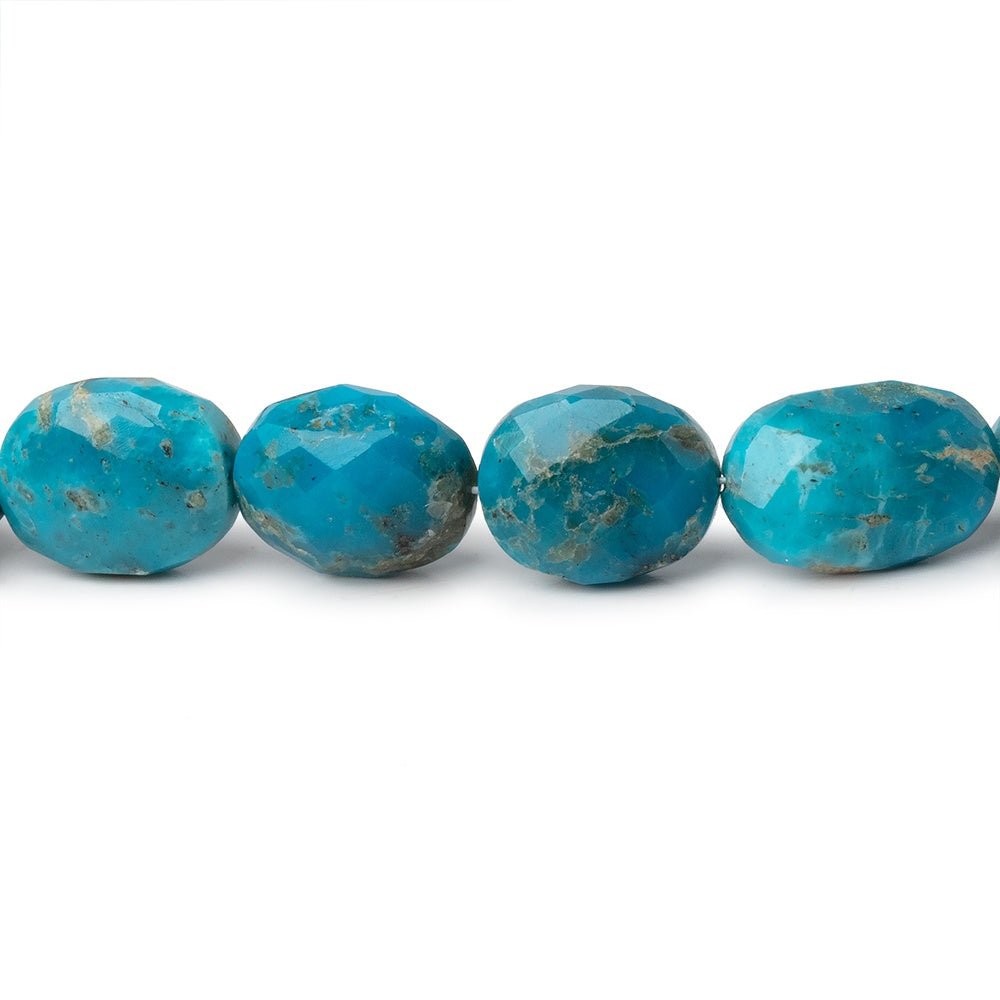 8x6-13x9mm Sleeping Beauty Turquoise Faceted Nuggets 15 inch 41 Beads