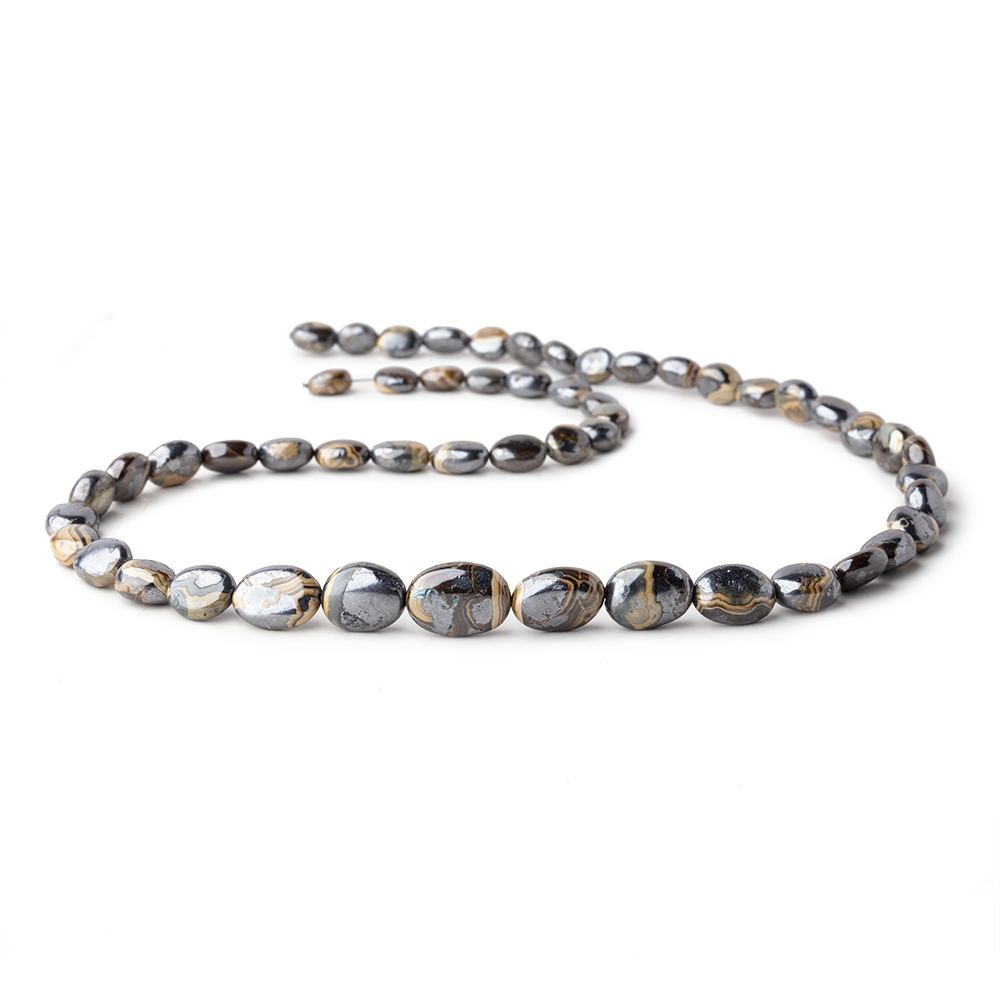 8x6-15x11mm Schalenblende Plain Nugget Beads 20 inch 53 pieces AA rare