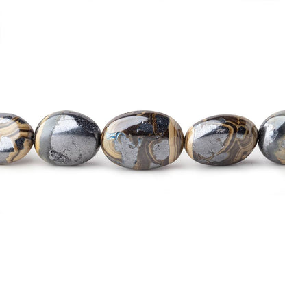 8x6-15x11mm Schalenblende Plain Nugget Beads 20 inch 53 pieces AA rare