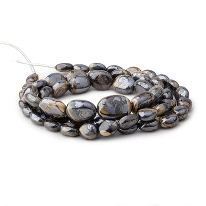 8x6-15x11mm Schalenblende Plain Nugget Beads 20 inch 53 pieces AA rare