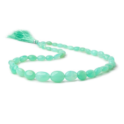 8x6-16x13mm Prase Opal Plain Oval Beads 18 inch 40 pieces AA