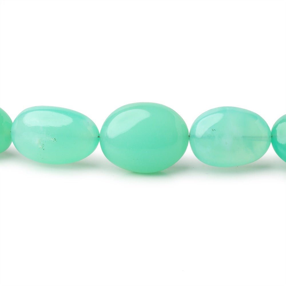 8x6-16x13mm Prase Opal Plain Oval Beads 18 inch 40 pieces AA