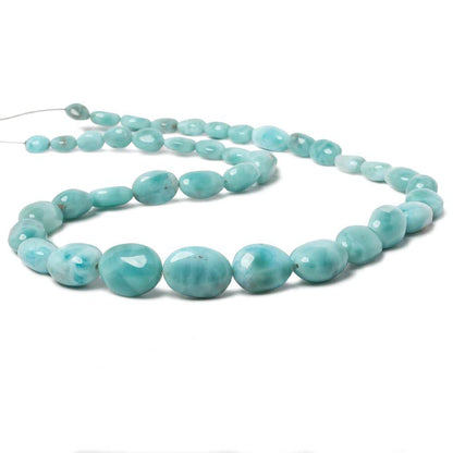 8x6-17x12mm Larimar plain nugget beads 19 inch 41 pieces AAA Grade
