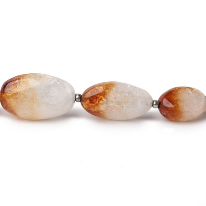 8x6-20x13.5mm Bi-Color Citrine Plain Nugget Beads 17.75 inch 29 pieces AA