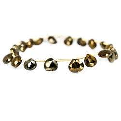 8x6- 9.5x7mm Plum Metallic Black Spinel Beads Faceted Pear Briolette 7.5 inch 20 pieces