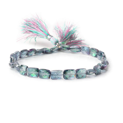 8x6.5-9x7mm Mystic White Topaz Faceted Rectangles 9 inch 26 Beads