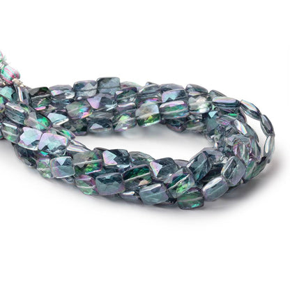 8x6.5-9x7mm Mystic White Topaz Faceted Rectangles 9 inch 26 Beads