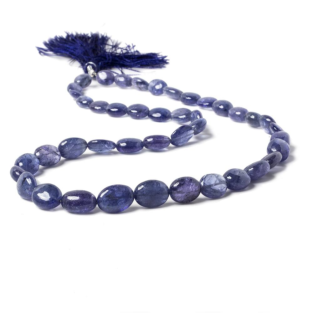 8x7-11x9mm Tanzanite unfaceted nugget beads 17 inch 43 pieces AA Grade