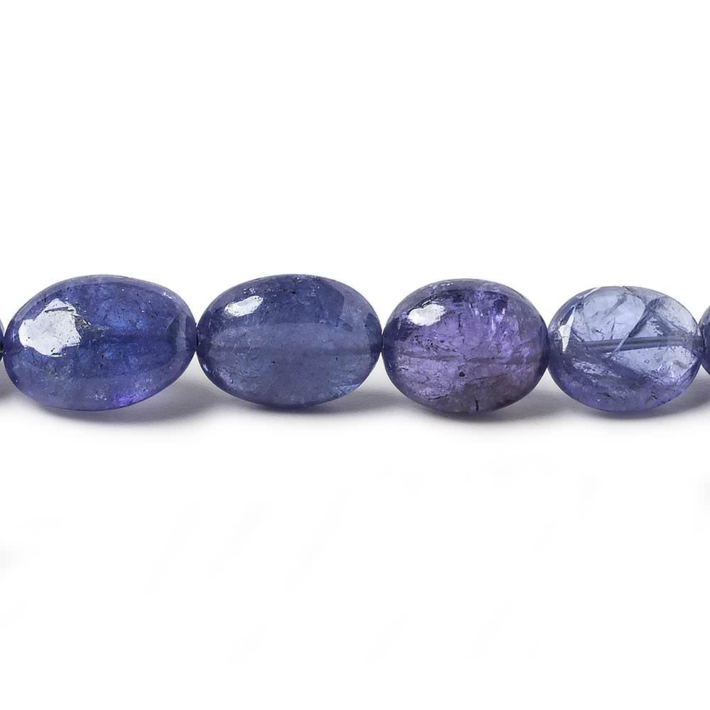 8x7-11x9mm Tanzanite unfaceted nugget beads 17 inch 43 pieces AA Grade