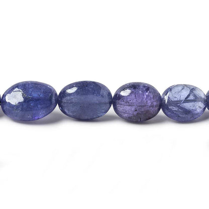 8x7-11x9mm Tanzanite unfaceted nugget beads 17 inch 43 pieces AA Grade