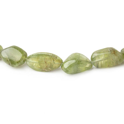 8x7-13x9mm Afghani Peridot Plain Nugget Beads 14 inch 33 pieces