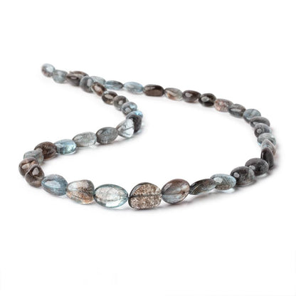 8x7-14x11mm Copper Moss Aquamarine Plain Nugget Beads 18 inch 42 pieces AAA