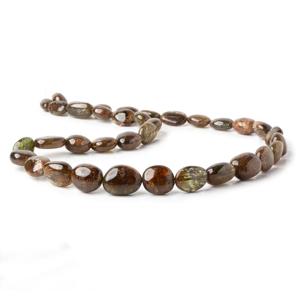 8x7-16x13mm Andalusite plain nugget beads 19 inch 35 pieces