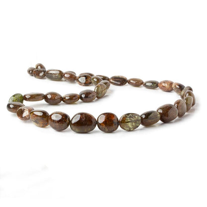 8x7-16x13mm Andalusite plain nugget beads 19 inch 35 pieces