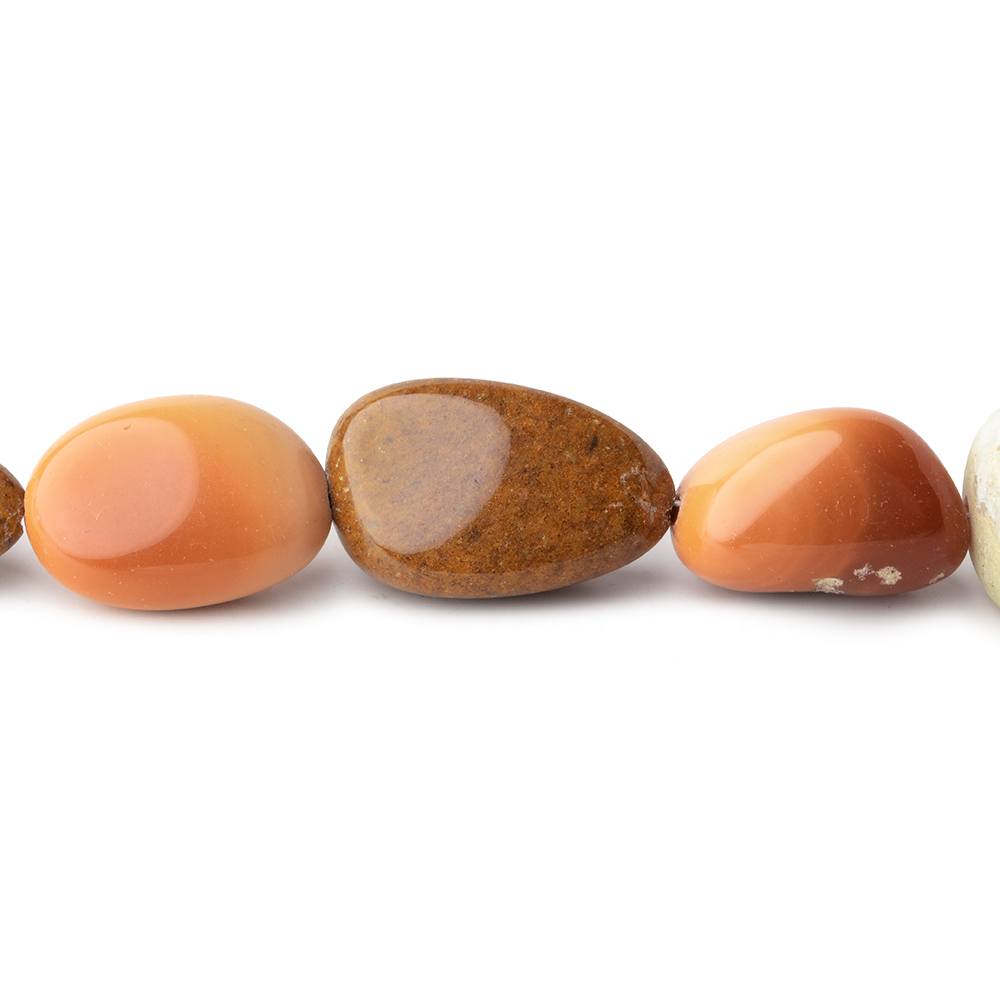 8x7-18x12mm Multi Color Fire Opal Plain Nugget Beads 17 inch 34 pieces