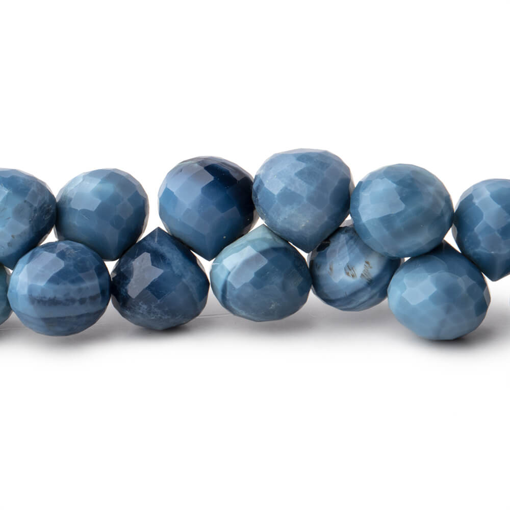 8x7-8.5x8mm Owyhee Opal Faceted Candy Kiss Beads 8 inch 48 pieces