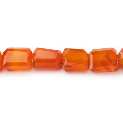 8x7-9x8mm Carnelian Faceted Nugget Beads 14 inch 38 pieces