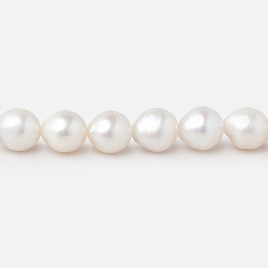 8x7-9x8mm Off White Petite Ultra Baroque Freshwater Pearls 15.5 inch 46 Beads AA