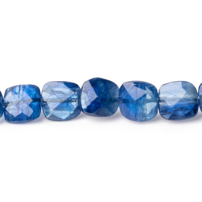 8x7.5mm Kyanite Faceted Pillow Beads 16 inch 49 pieces AA