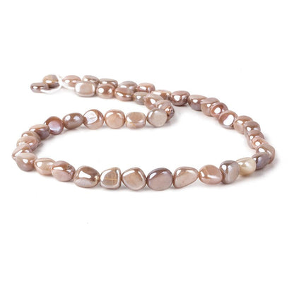 8x8-10x8mm Mystic Multi Color Moonstone plain nuggets 16 inch 45 beads