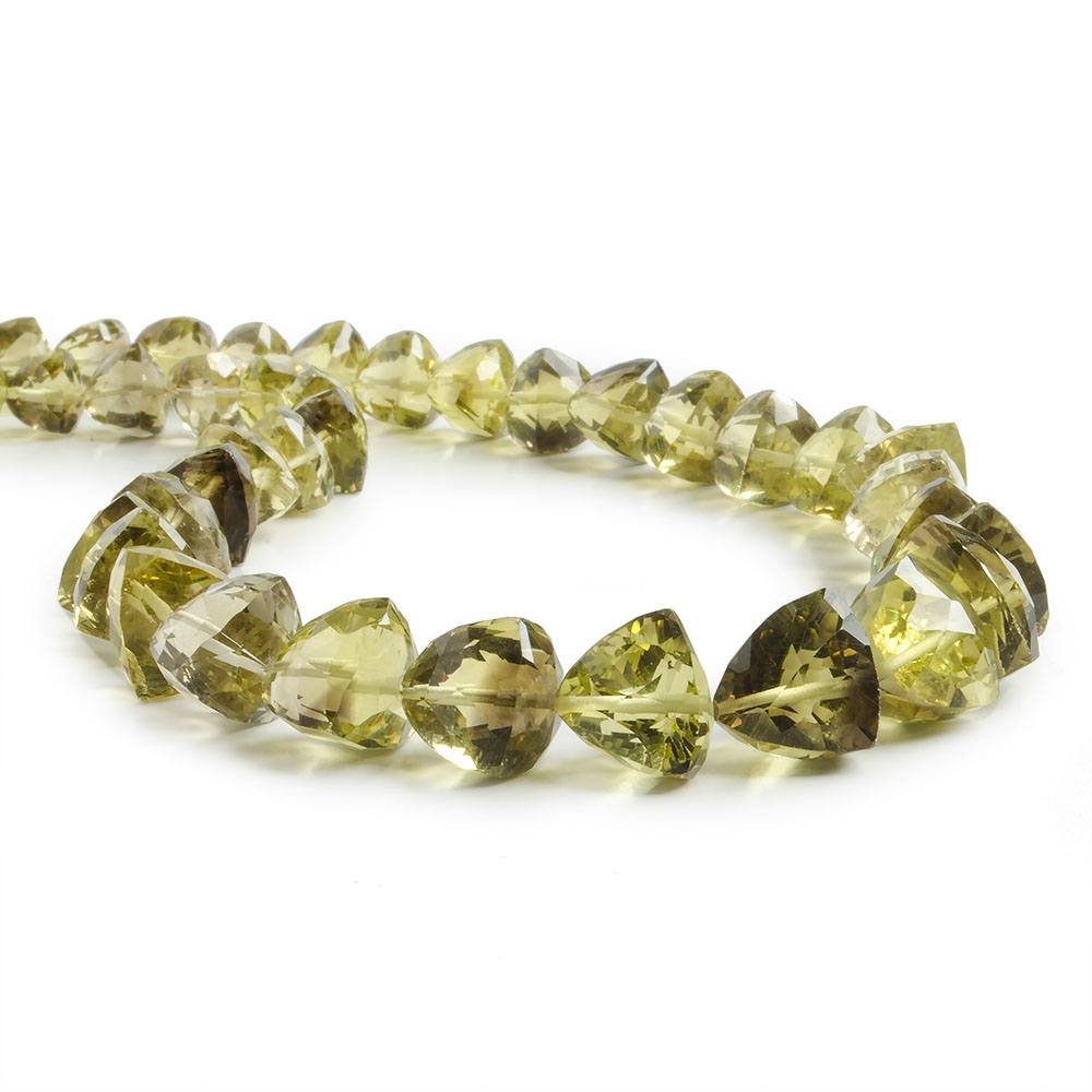 8x8-13x13mm Bi-colored Quartz Faceted Trillions 15 Inch 39 Beads