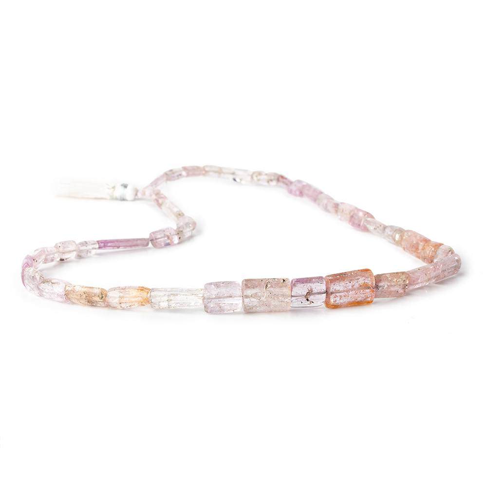 8x8-14x10mm Precious & Imperial Topaz plain tubes 18 inch 43 beads AA