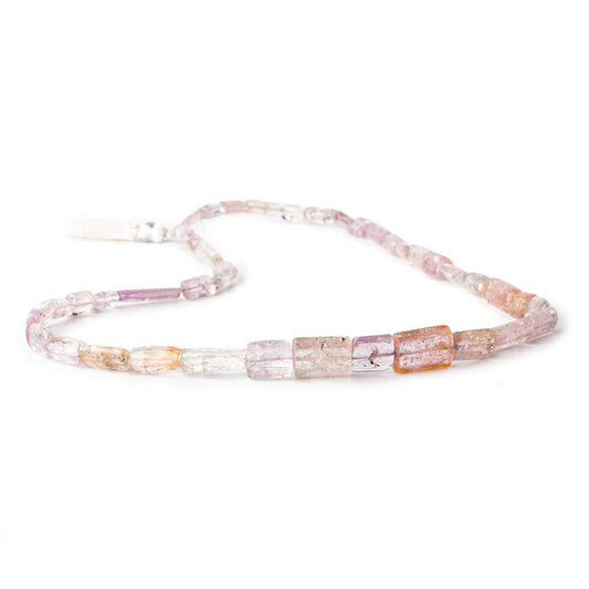 8x8-14x10mm Precious & Imperial Topaz plain tubes 18 inch 43 beads AA