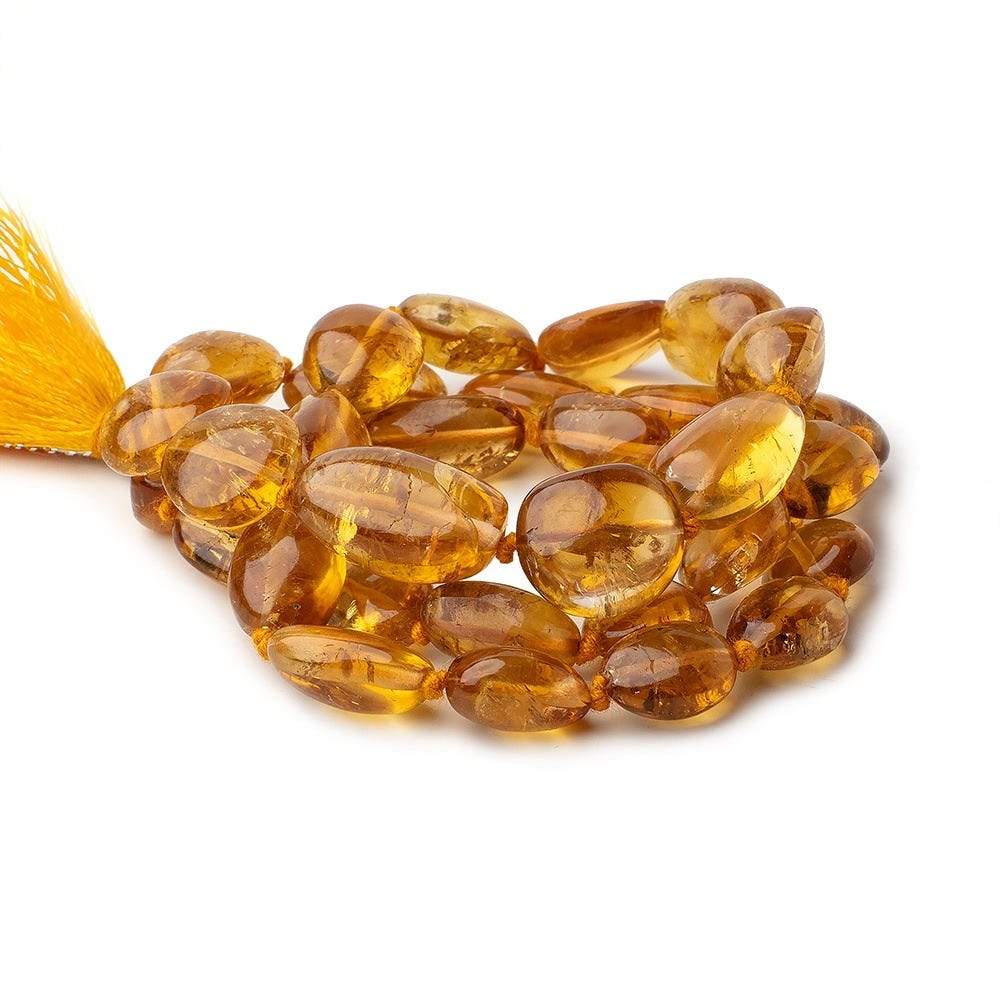 8x8-15x13mm Citrine Plain Nugget Beads17 inch 33 pieces