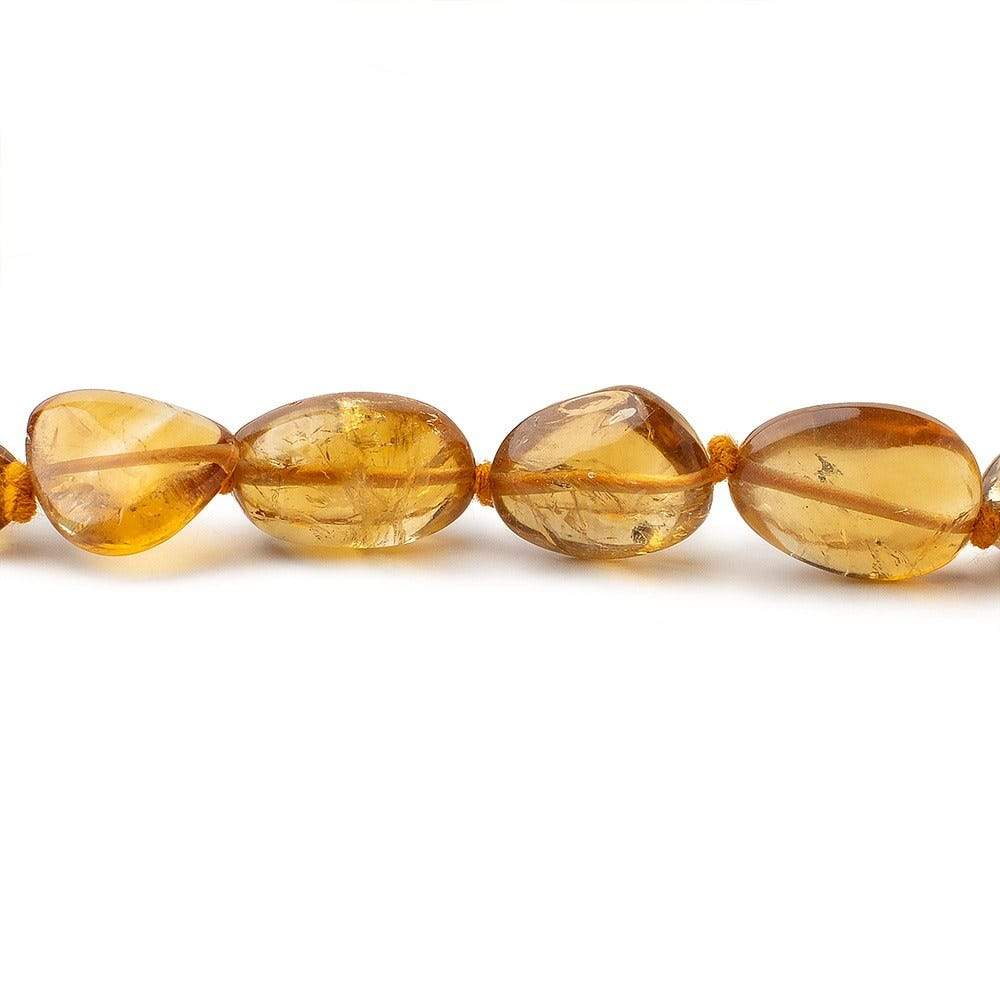 8x8-15x13mm Citrine Plain Nugget Beads17 inch 33 pieces