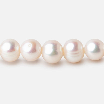 9-10mm Cream Off Round Freshwater Pearls 15.5 inch 47 Beads