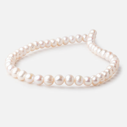 9-10mm Cream Off Round Freshwater Pearls 15.5 inch 47 Beads