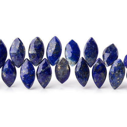 9-10mm Lapis Lazuli Faceted Marquise Beads 7 inch 56 pieces