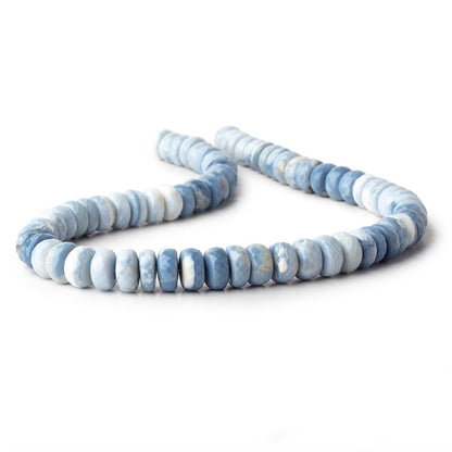 9-10mm Owyhee Denim Blue Opal Faceted Rondelle Beads 14 pieces 70 pieces