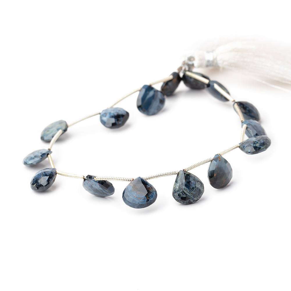 9-10mm Pietersite Faceted Heart Beads 8 inch 15 pieces