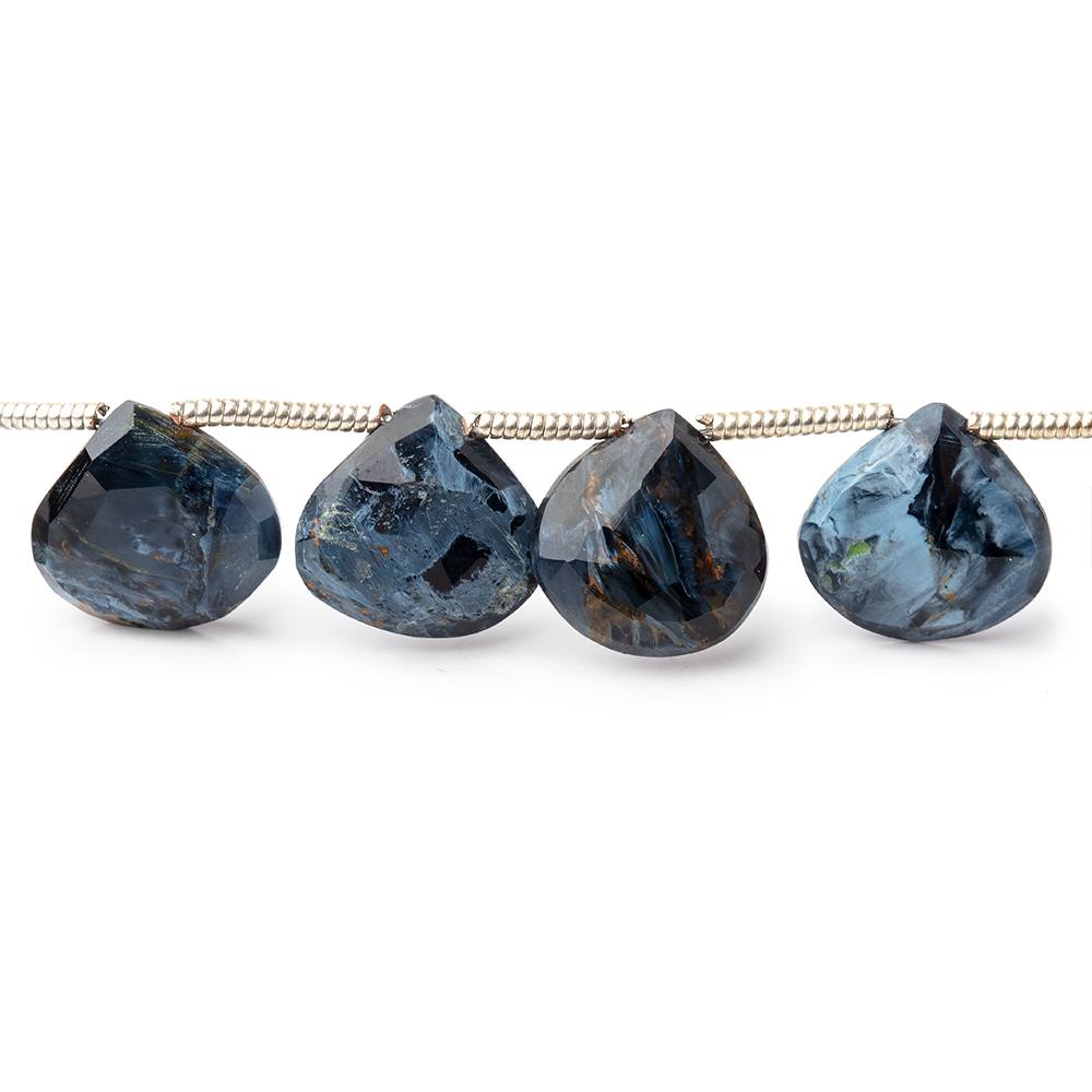 9-10mm Pietersite Faceted Heart Beads 8 inch 15 pieces