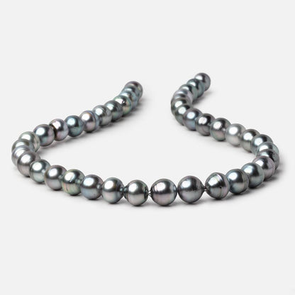 9-10mm Silver Tahitian Saltwater Pearl Beads 15.75 inch 41 pieces A